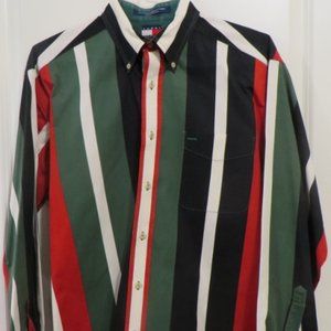 Tommy Hilfiger - Vintage 90's - Dress Shirt - Long Sleeve - MEDIUM